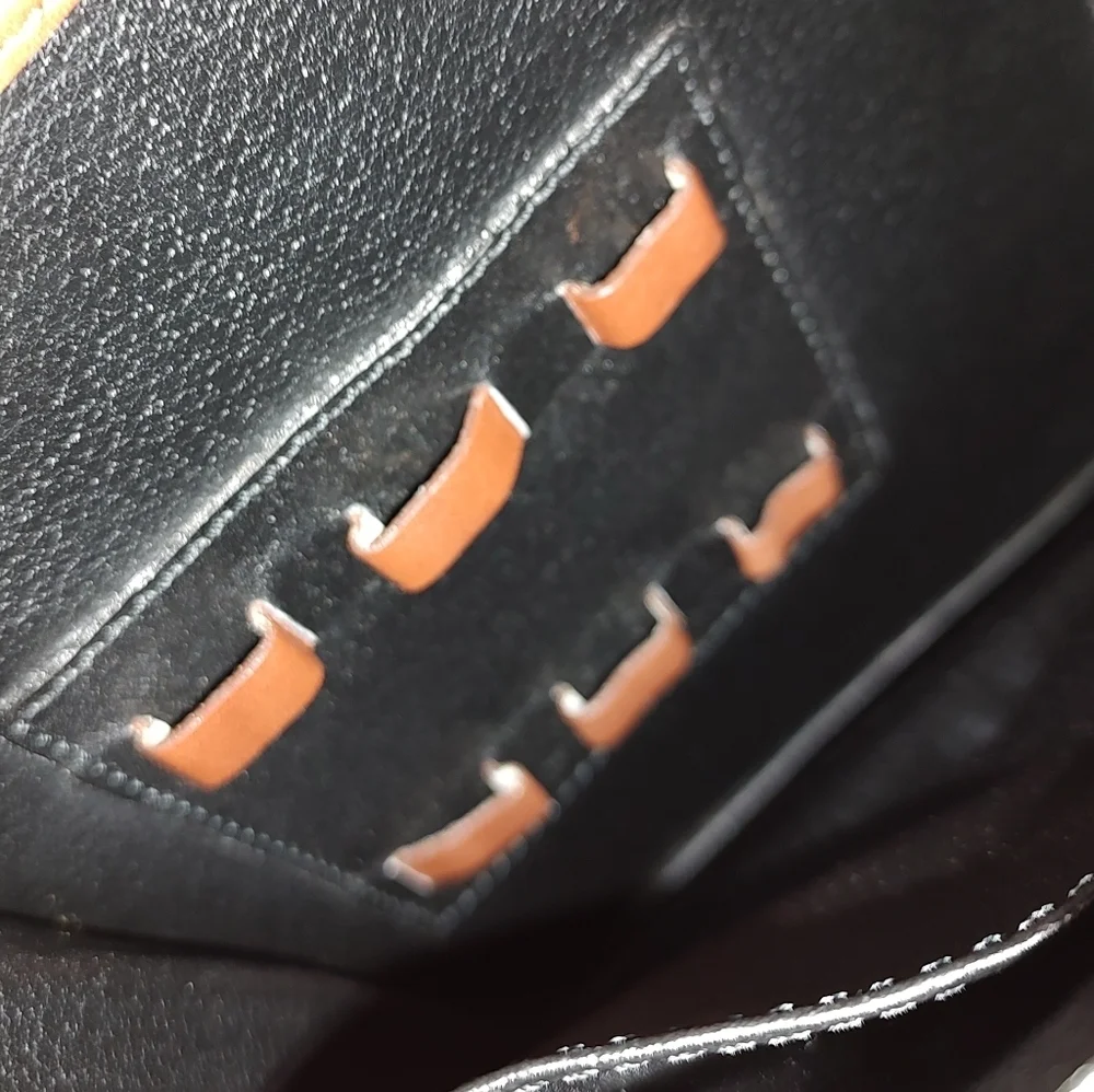 Celine Black and Brown Leather Portfolio/Briefcase